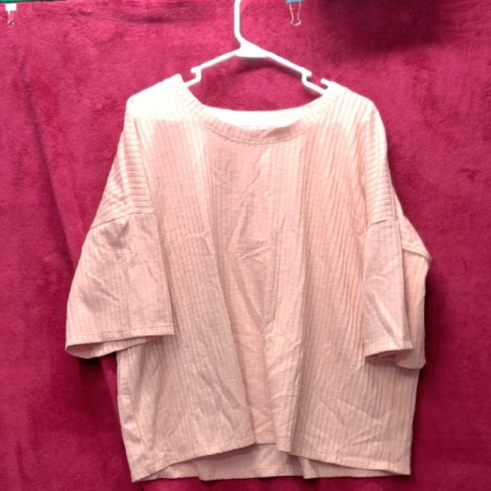 Women's Pink Short Sleeve Top